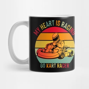 Vintage Kart Racing Go-Kart Racer Mug